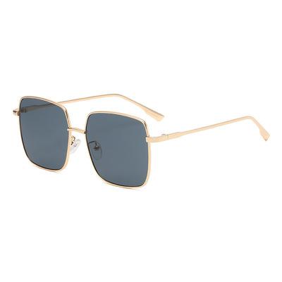 China Latest Fashion Metal Frame Square Ocean Glass Sunglasses Personality Stylish Sun Glasses for Men and Women for sale