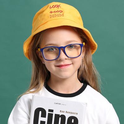 China Anti Logo Kids Anti Blue Light Custom Made Light Blue Blocking Glass Kids Eye Optical Glasses for sale