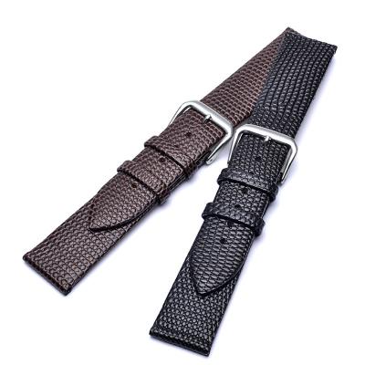 China ALK VISION Ladies Watch Band Top Luxury Leather Wristband Women Brand Watch Accessory Lizard Pattern Pin Buckle Strap Fo for sale