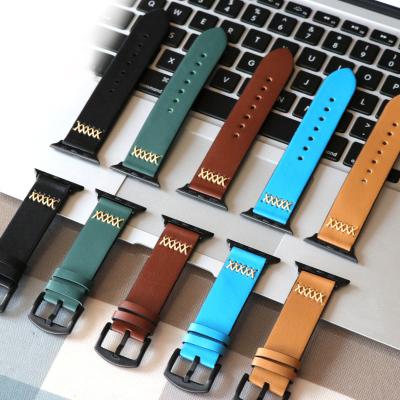 China ALK Band Watchbands for Iwatch for Apple Watch Series 4strap 38 40 42 44mm Genuine Leather Belt Watch Accessory Bracelet for sale