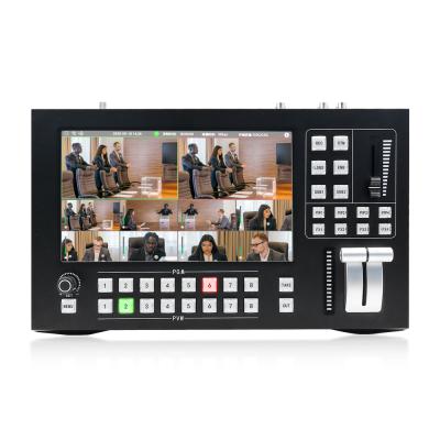 China Live Stream / RTMP Broadcast Live Streaming 6/8 channel hdmi streamer camera usb switcher controller ptz mixer id hdmi live ip video changer for sale