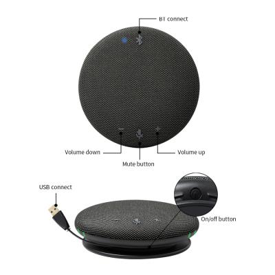 China M4B translation microphone speaker USB and BT wireless microphone for video canference, portable conference omnidirectional microphone for sale