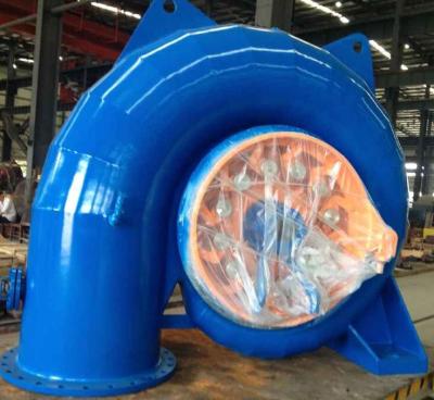 China Stainless Steel Runner Horizontal Small Francis Turbine 100kW - 500kW for sale