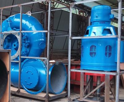 China 50kW - 1000kW Monoblock Vertical Francis Turbine Package Water Turbine for sale