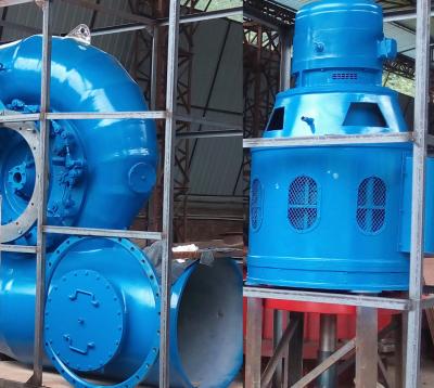 China Low Water Head 60kW Micro Kaplan Turbine Genreator 500r / min 1x1.65m³/s for sale