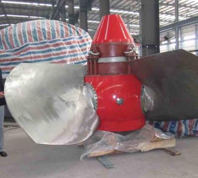 China Stainless Steel Kaplan Hydro Turbine 3m - 80m With Fixed / Adjustable Blades for sale