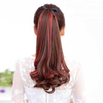 China Body Wave Ponytail Hair Curly Straight Hair Ponytail For Black Girl for sale