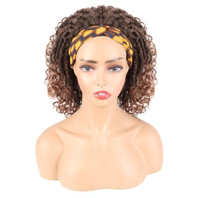 China Famous Whole Curly Headband Wigs Seller 12a Synthetic Kinky Curly Wig Natural Afro Headband Wig for sale