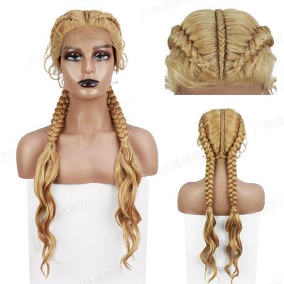 China Synthetic Hair Braided Lace Wigs Braided Synthetic Hair Wigs Braided Lace Front Wigs Sellers Synthetic Hair Braided Wig for sale