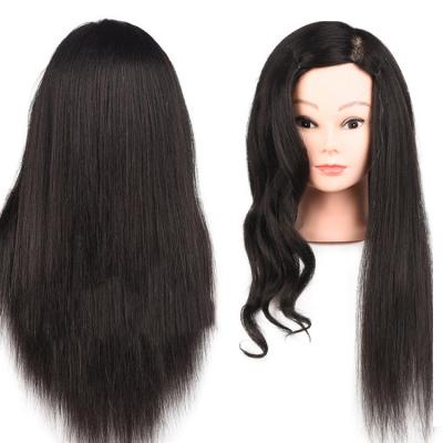 China Hair Cut Wholesale HOT Selling Salon 22 Inch Afro Hair Training Mannequin Head With Desk Stand for sale