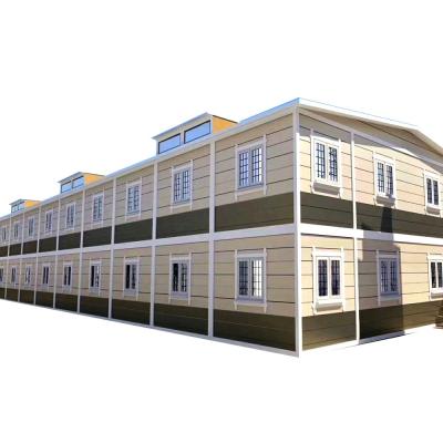 China Zontop Modern Luxury  Easy Assemble Steel Prefabricated 2 Story Frame 20ft 40 Ft  Shipping Steel  Small Prefab  Home for sale