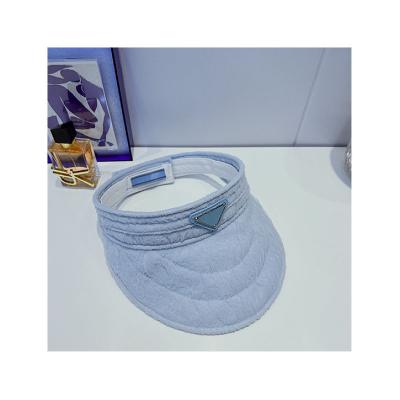 China Summer Woman Sun Hats Anti-UV Verified Outdoor Sun Visor Covers Sun Visor Hand Made Casual Empty Top Hat for sale