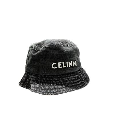 China Wholesale Bulk Wide Brim 100% Cotton Picture The Correct English Letter Bucket Hat for sale