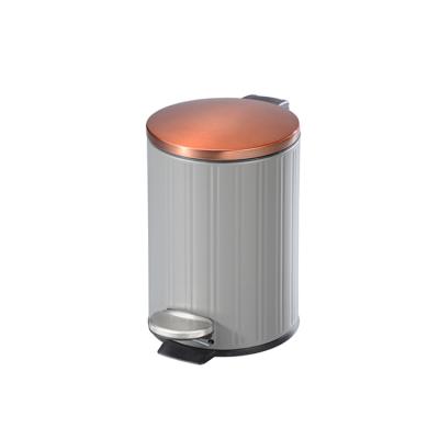 China Sustainable Storage Bucket Foot Pedal Operated Guangzhou Trash Can Design Pink Trash Can for sale