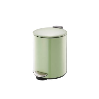 China 3L 5L Sustainable Cost Effective Slim High Lid Small Waste Bin Round And Foot Petal Waste Bin For Kitchen for sale