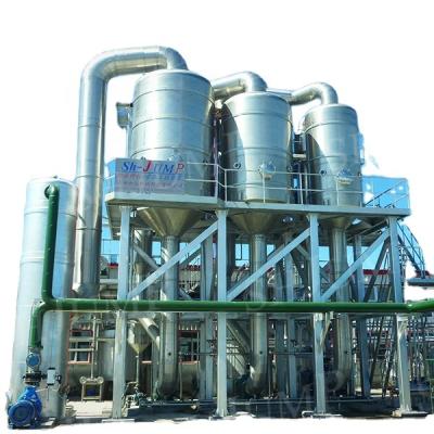 China 1-5TPH mango puree double-concentrate 30-32brix processing line BIB bag bag in drum filling machine evaporation machine zu verkaufen