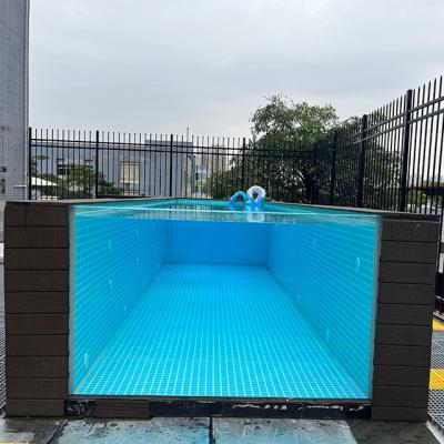 China High Light Transmission Custom Color Prefab Acrylic Pool with Transparent Panel Window for sale