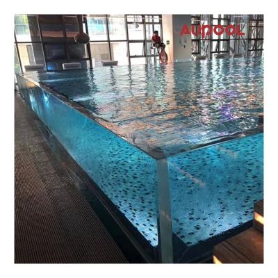 China UV-Protection Safety Cast Thick Large Endless Glass Acrylic Panels For Pool Enclosure for sale