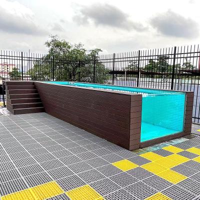 China Outdoor Spa Pool Easy Install Fiberglass Swimming Pool with Air Pump Accessories for sale