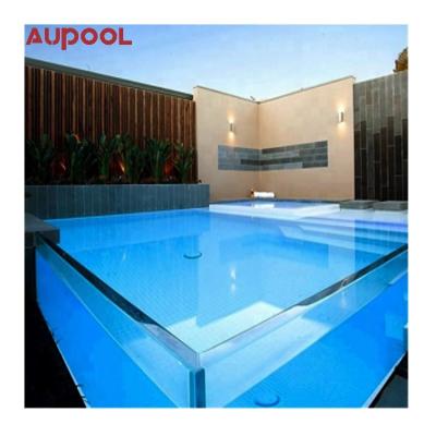 China Customized Glass Above Ground High Transparency Acrylic Swimming Pool Wall Window Panels for sale