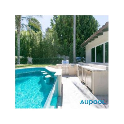 China Customizable Above Ground Glass Enclosed Swimming Pools with High Light Transmission for sale