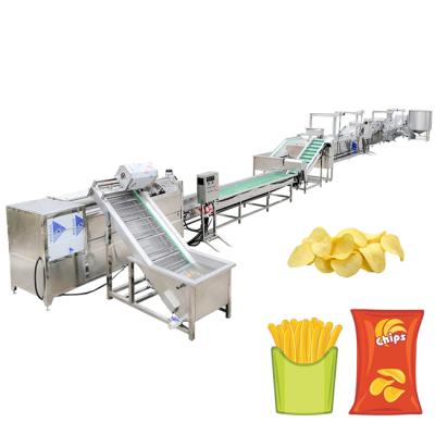 Κίνα Automatic Industrial Frozen French Fries Production Line Cassava Fresh Finger Potato Chips Making Machine Price προς πώληση