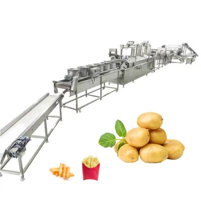 China eco commercial vegetable potato snack making machine automatic potato frying machine potato chips production line for sale