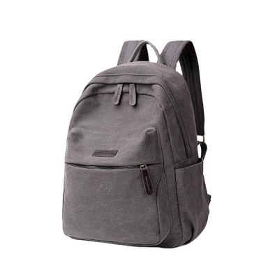 China Wholesale Cheap Anti Theft Canvas College Anti Theft Diary Backpacks Unisex Laptop Backpack Durable Teenager School Bag for sale