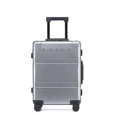 China Multifunctional Aluminum Luggage Full Aluminum Alloy Sets Travel Luggage Bags With Front Open Box 20