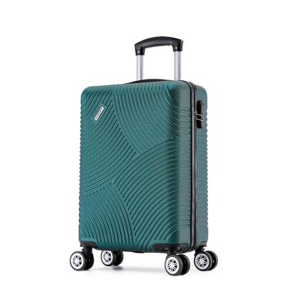 China Shell Trolley Luggage Wholesale Cheap Men Women Hard ABS Universal Double Row Wheel Tracking Travel Bags 20