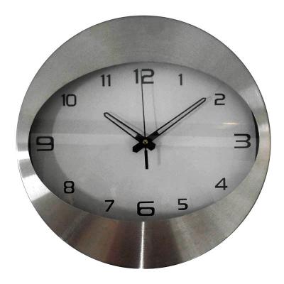 China 12 Inch 30cm Style 12 Inch 30cm Antique Quartz Home Decoration Oval Shape Aluminum Wall Clock Seina Kell for sale