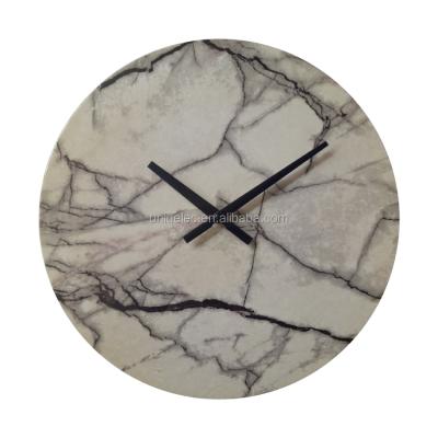 China Antique style 10 inch high quality natural stone wall clocks for sale