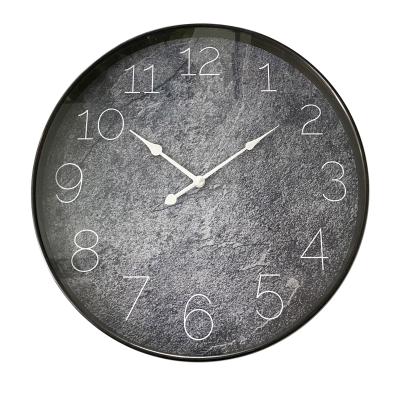 China Antique Style Personalized Modern Oversized Non-Ticking Plastic Wall Clock for sale