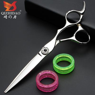 China Amazon Explosion Straight Hair Scissors Nodels Recommend 6 Inch Professional Barber Scissors for sale