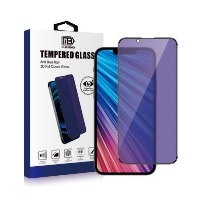 China Anti Blue Free Sample For iPhone 13/13pro/13pro max/13 mini 9d 9H Anti-blue Lightweight Silk Printing Tempered Glass Screen Protector Shockproof for sale