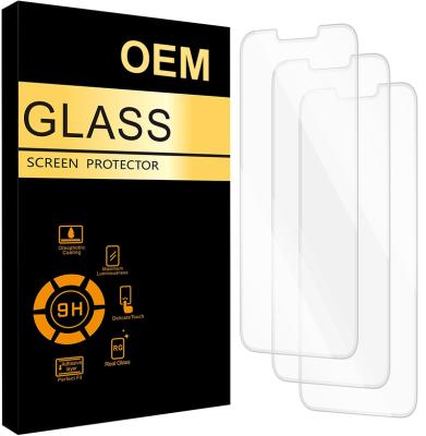 China Anti-scratch for iphone 12/13/14 pro 3 pack hot sale 9H 2.5D tempered glass screen protector maximum anti-explosion protector Amazon celular for sale