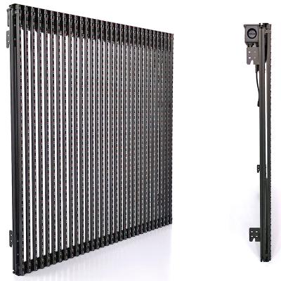 China Oudoor 1000x1000mm x12cm P31.25 Pixel Slim Cabinet Rental LED Mesh Screen For Outdoor Events for sale