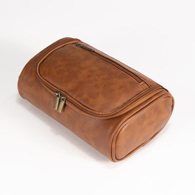 China Fashion Factory Customized Toiletry Bag Mens Travel Toiletry Bag Luxury Faux Leather Toiletry Bag for sale