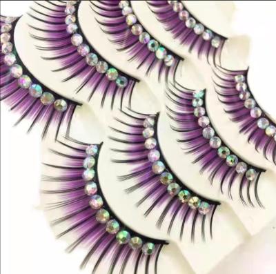 China Colorful 3D Mink Free Color Lashes Professional Manufacturing Dress Color Lashes for sale