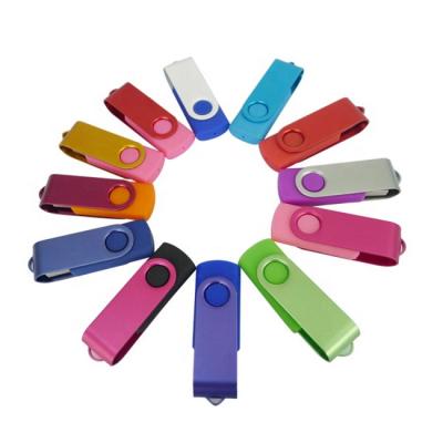 China Wholesale Rectangle Swivel 2.0 USB Drive 8GB 16GB 32GB Clip USB Flash Pen Drive for sale