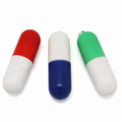 China Factory Price Plastic Medical Pill Shaped USB Drive Plastic Flash Capsule For 4gb 8gb 16gb for sale