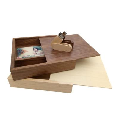 China Animal Wooden Photography Wedding Gift Photo Album Wooden Box Usb+ Flash Drive 3.0 8GB 16GB 32GB for sale