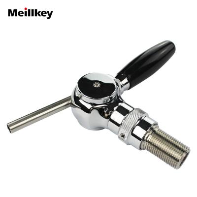 China Sustainable Chrome Plated Silver Ball Beer Tap For Bar Equipment for sale