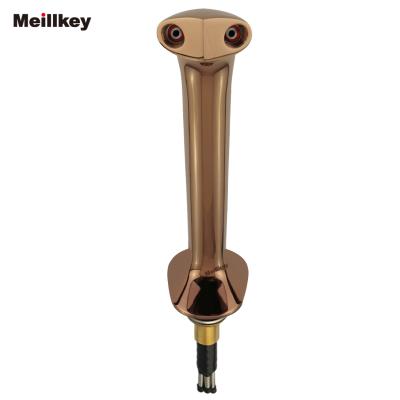 China PVD Rose Bronze Sanke Brass Draft Beer 2Tap Brass Tower for Beer Dispenser for sale