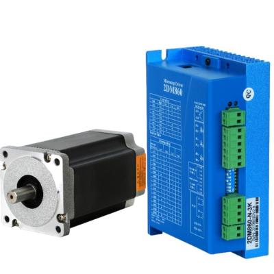 China 24-110V DC Max 8.4A Nema34 Closed Loop Stepper Servo Motor 2 Phase Hybrid Driver CNC Kit YH-2DM860 for sale