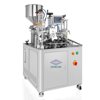 China Hot selling cosmetic product fill seal semi automatic tube filling and sealing machine for toothpaste for sale