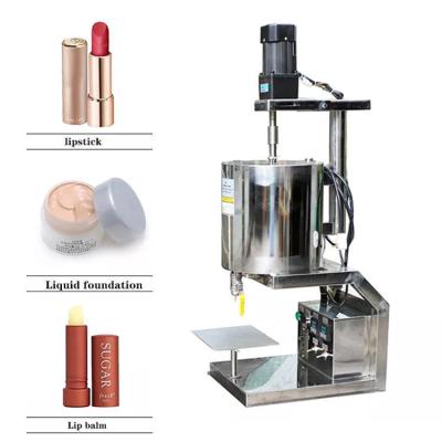 China ZONELINK Pneumatic One Nozzle Vertical Lipstick Filling Machine With Heating Stirring for sale