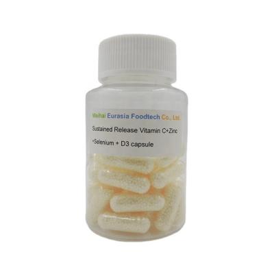 China Dietary Supplement Food Supplement Modified Release Vitamin C With Zn, Se, D3 Capsules for sale