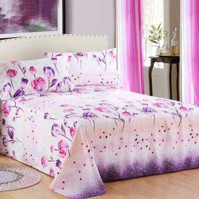 China China factory supply anti static printed polyester fiber bed sheet for sale