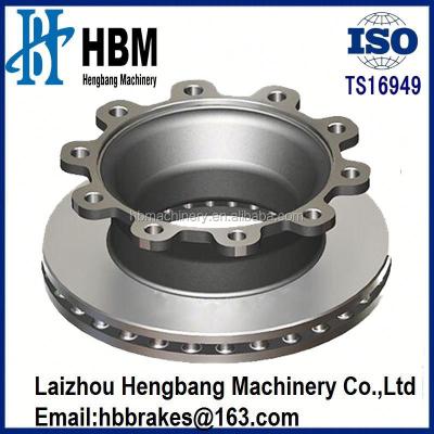 China Hengbang truck brake system factory price truck brake disc supply for B.P.W.TRAILER for sale